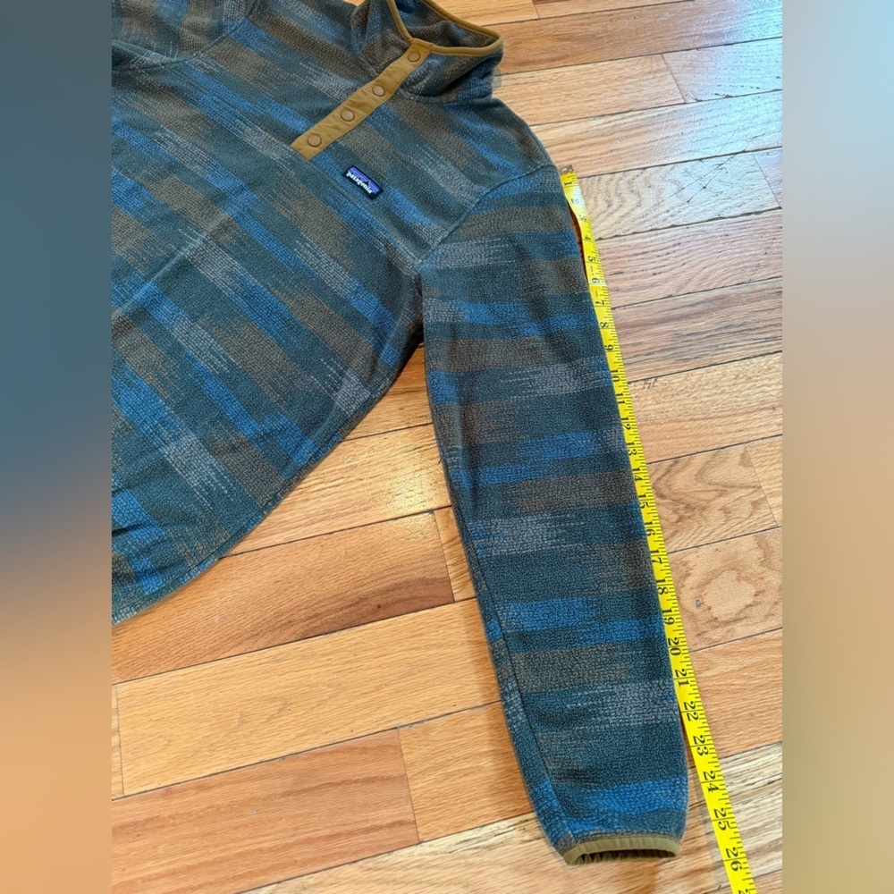 Patagonia Micro D T Snap Fleece Pullover Native Seeds Industrial Green Mens Sz S - Picture 10 of 13